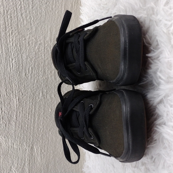 Vans Off The Wall Black Brown Canvas Upper Toe Round Lace Up Low Top Sneaker - Picture 2 of 15